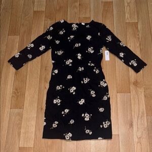 Black Sheath Long Sleeve Cocktail Dress